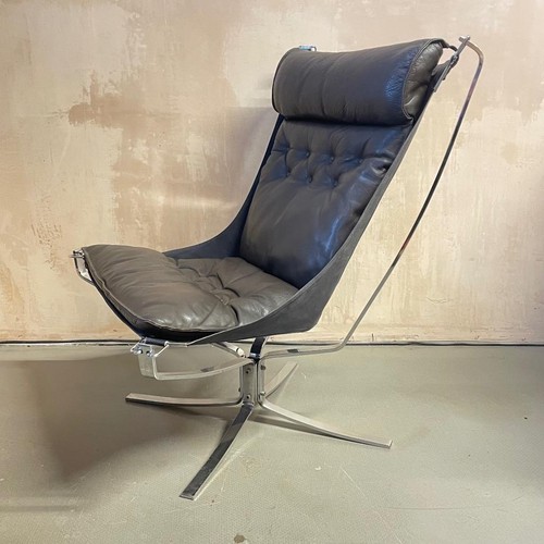 Danish chrome falcon chair - falcon,