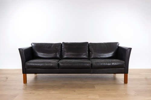 Danish modern leather sofa - danish,